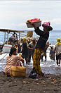 les pirogues à balancier à Bali en Indonésie