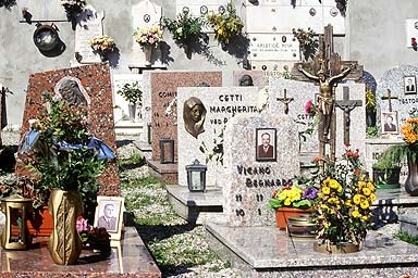 cimetière de Laglio en Italie