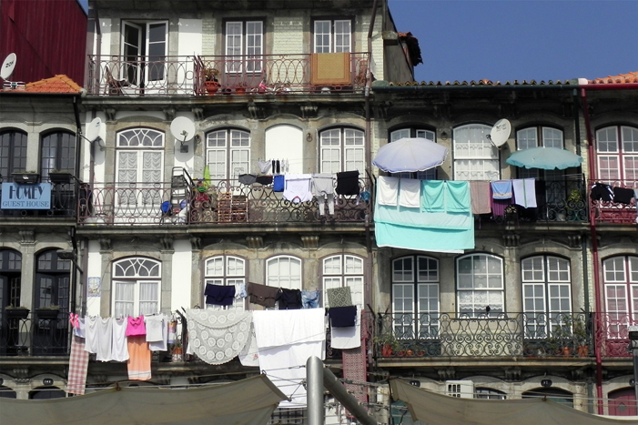 photo linge à Porto Portugal