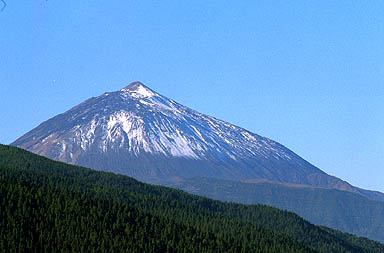 neiges éternelles du pic del Teide à Tenerife