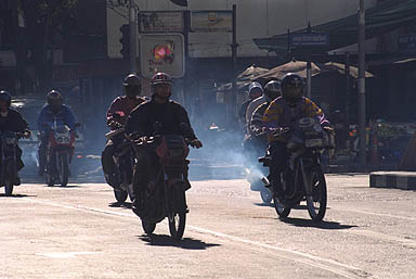 moto-taxi à Bangkok